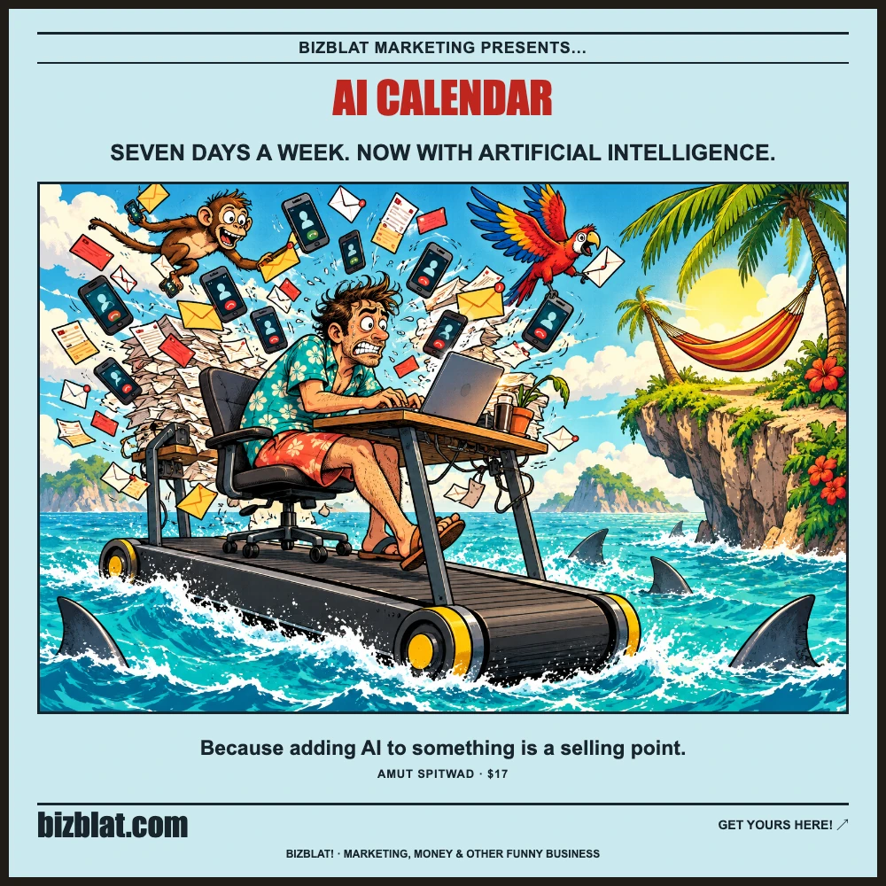 AI Calendar — Bizblat promotional artwork