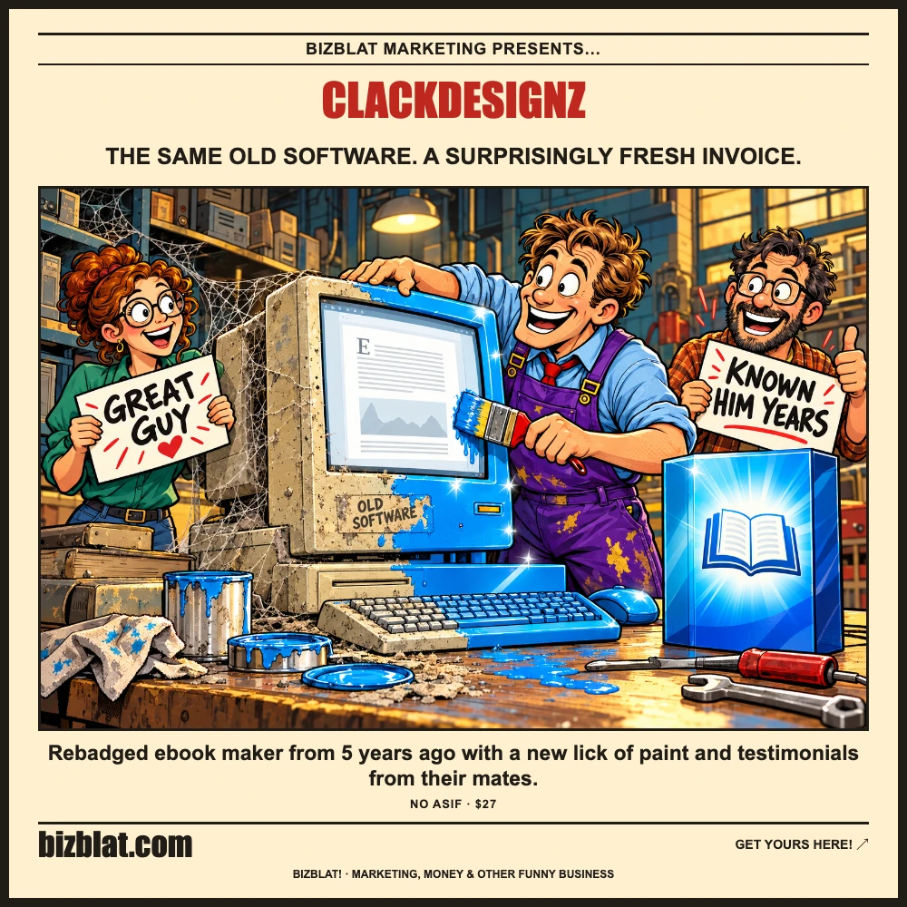 ClackDesignz — Bizblat promotional artwork