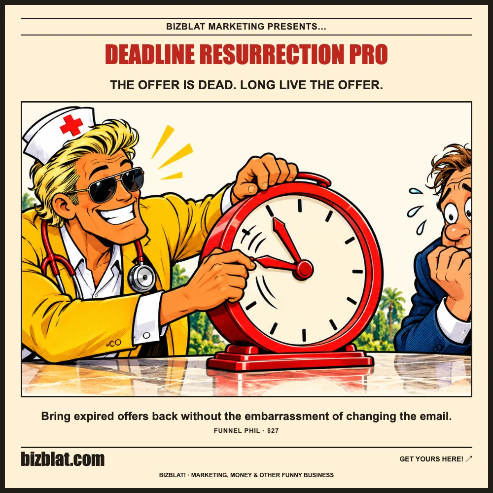 Deadline Resurrection Pro — Bizblat promotional artwork