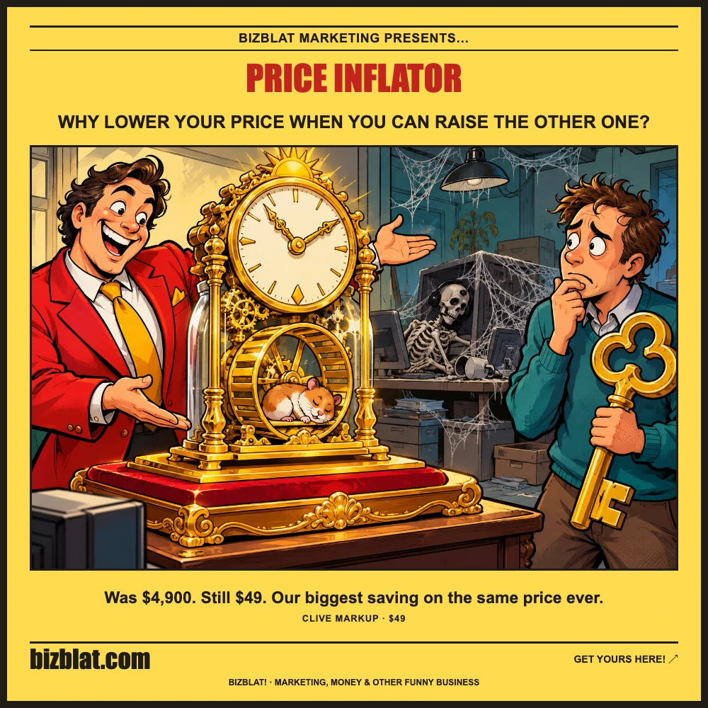 Price Inflator — Bizblat promotional artwork