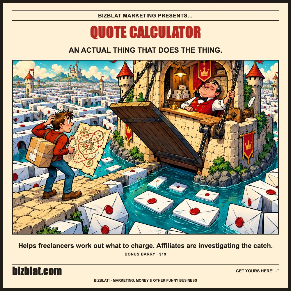 Quote Calculator — Bizblat promotional artwork
