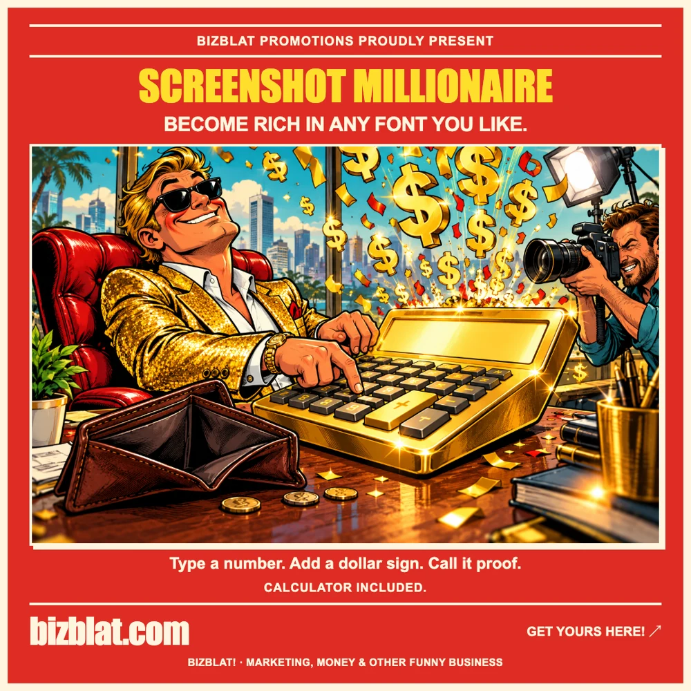 Screenshot Millionaire — Bizblat promotional artwork